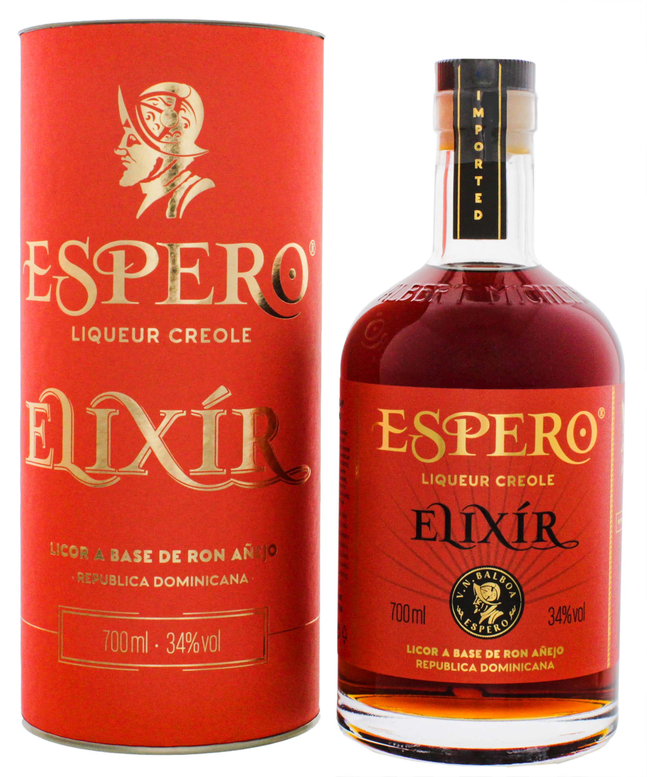 Espero Caribbean Elixir Liqueur Creole 0,7L 34% – Dominicaanse rumlikeur met rozijnenmaceratie