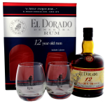 El Dorado 12 years old rum 2 glazen 0,7L 40%